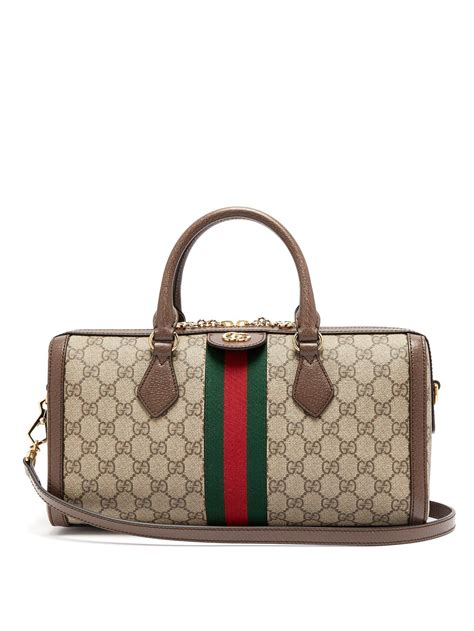 gucci ace gg supreme boston bag|gucci ophidia 3 zipper bag.